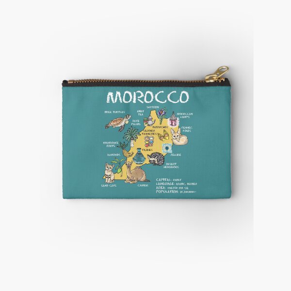 Item preview, Morocco - illustrated map designed and sold by BeeHappyShop.