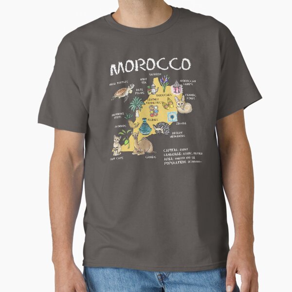 Item preview, Morocco - illustrated map designed and sold by BeeHappyShop.