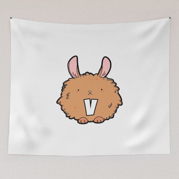 Item preview, Alphabet Letter V Bad Hare Day  designed and sold by kidsmonogram.