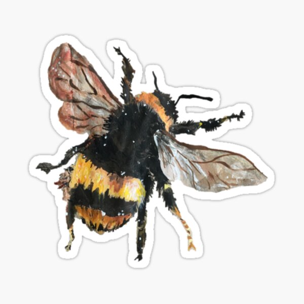 Bumble Bee Art Sticker — Stephanie Darlene