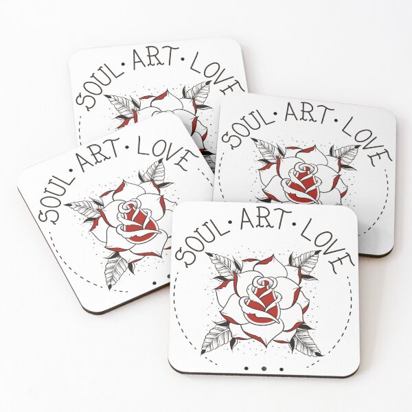 Item preview, Old School Rose Tattoo designed and sold by SoulArtLove.