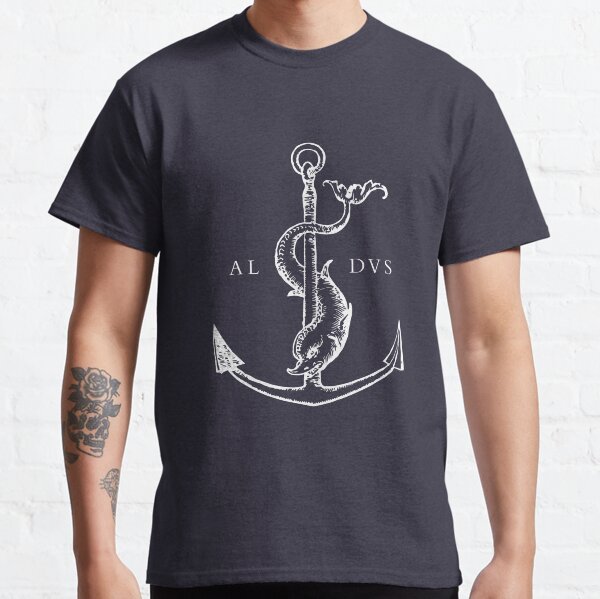 Festina Lente - Aldus Manutius Printer's Mark - White Classic T-Shirt