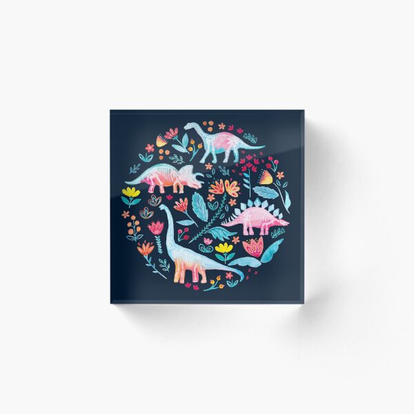 Dinosaurier-Freude Acrylblock
