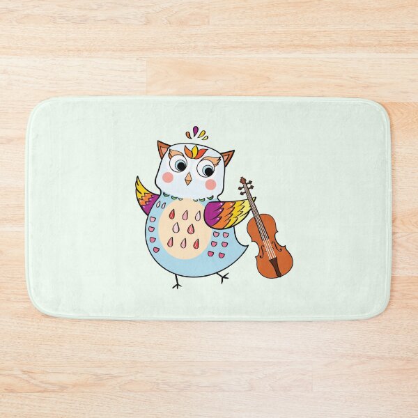 Item preview, Cute Owl Playing Violin and Dancing to Music  designed and sold by Kate Hyunsu Cho.