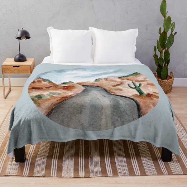 Item preview, Desert Roadtrip - Round - Watercolour Painting designed and sold by Pattokarts.