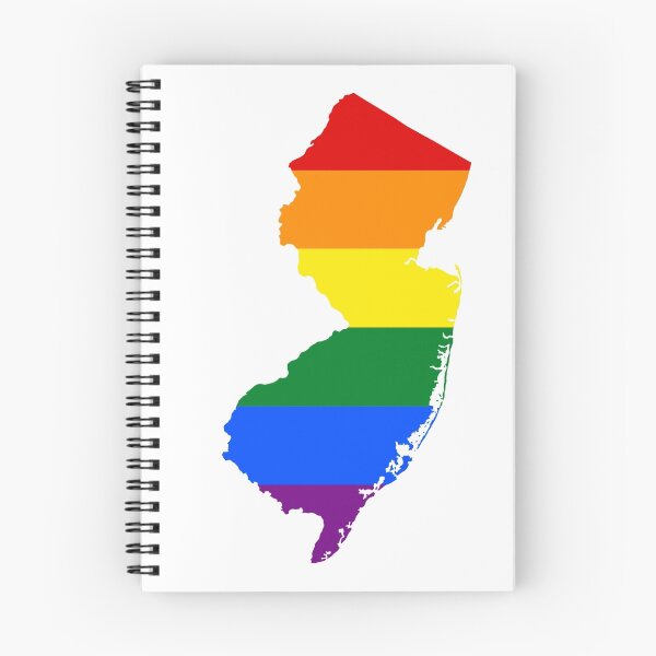 Item preview, LGBT Flag Map of New Jersey  designed and sold by abbeyz71.