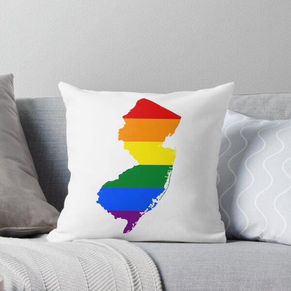 Item preview, LGBT Flag Map of New Jersey  designed and sold by abbeyz71.