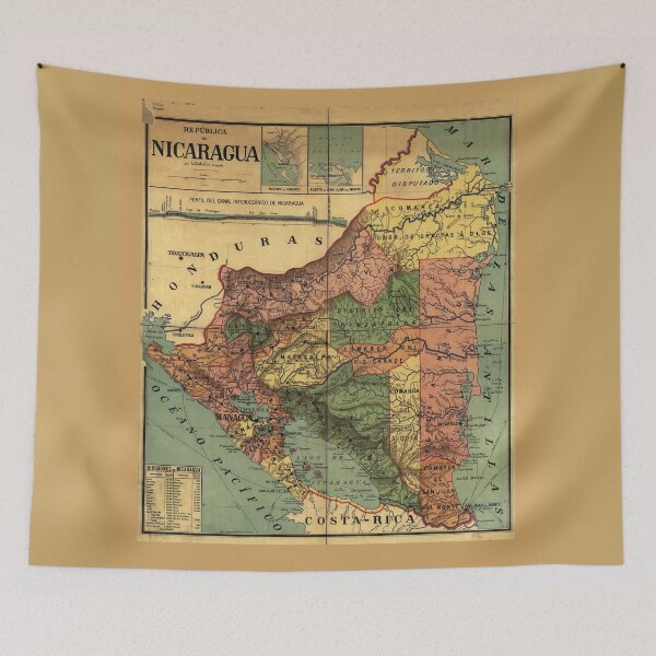 Item preview, Mapa de la República de Nicaragua (1913) designed and sold by allhistory.