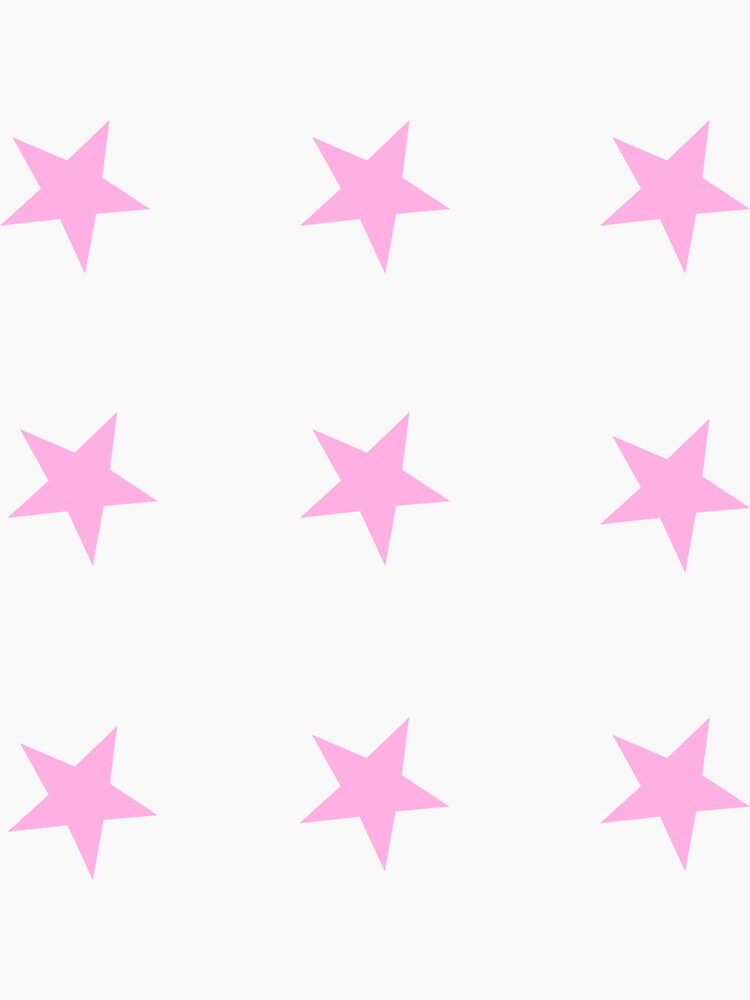Pink Stars Sticker for Sale by sydneyw31  Preppy stickers, Star stickers,  Pink stars