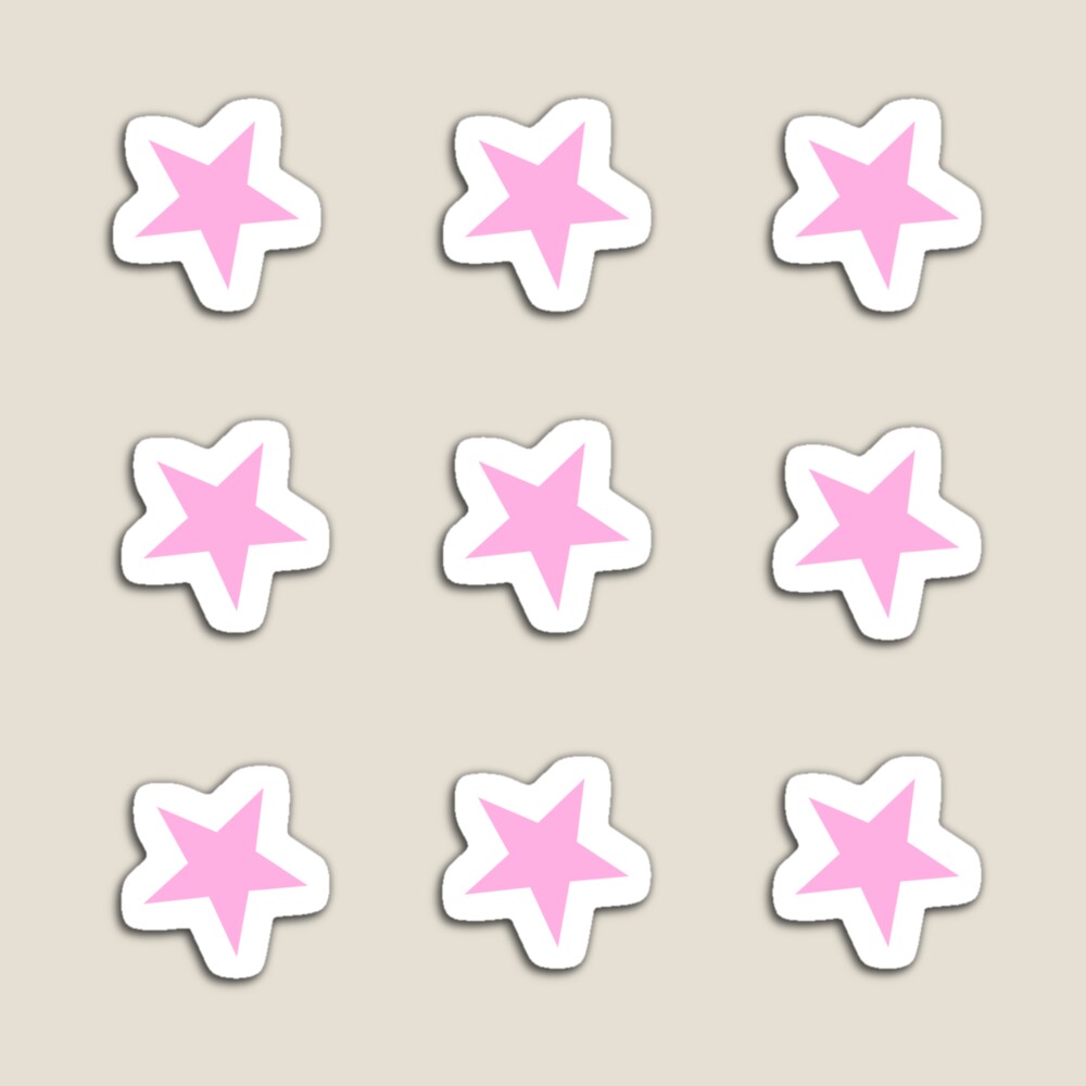 mini pink star stickers Sticker for Sale by Sydney McGovern