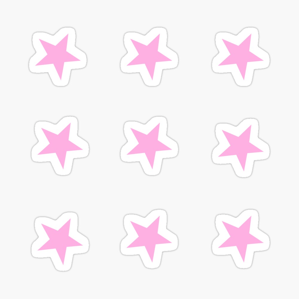 mini pink star stickers Sticker for Sale by Sydney McGovern