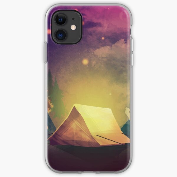 Night in the forest iPhone Soft Case