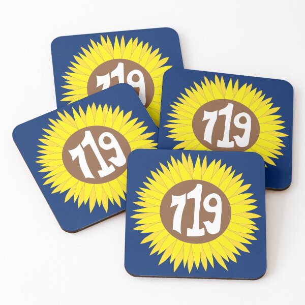 Item preview, Hand Drawn Colorado Sunflower 719 Area Code designed and sold by itsrturn.