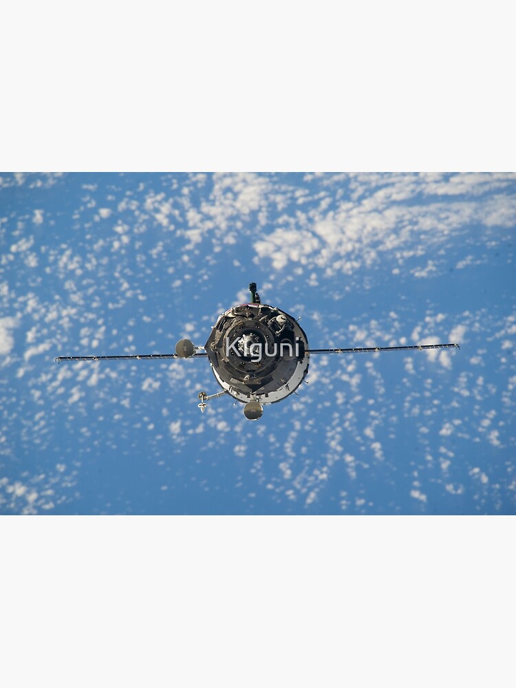 Disover 1361. Soyuz TMA-12M spacecraft on approach to the ISS Premium Matte Vertical Poster