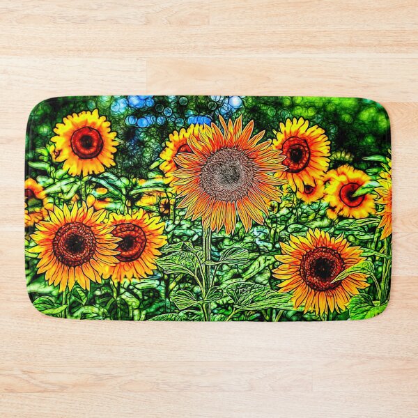 Item preview, Sunflowers Stained Glass designed and sold by Londonimages.