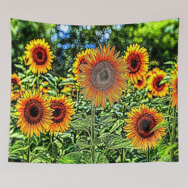 Item preview, Sunflowers Stained Glass designed and sold by Londonimages.