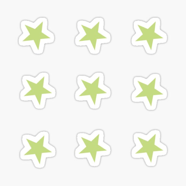Item preview, mini green star stickers designed and sold by Sydney McGovern.