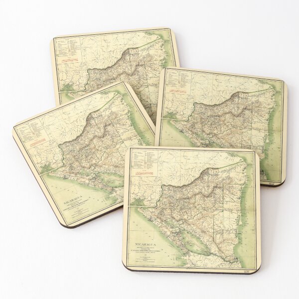 Item preview, Map of Nicaragua (1903) designed and sold by allhistory.