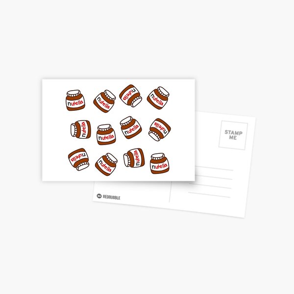 Motif mignon de Nutella Tumblr Carte postale