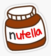 Cute Tumblr Nutella Pattern Sticker