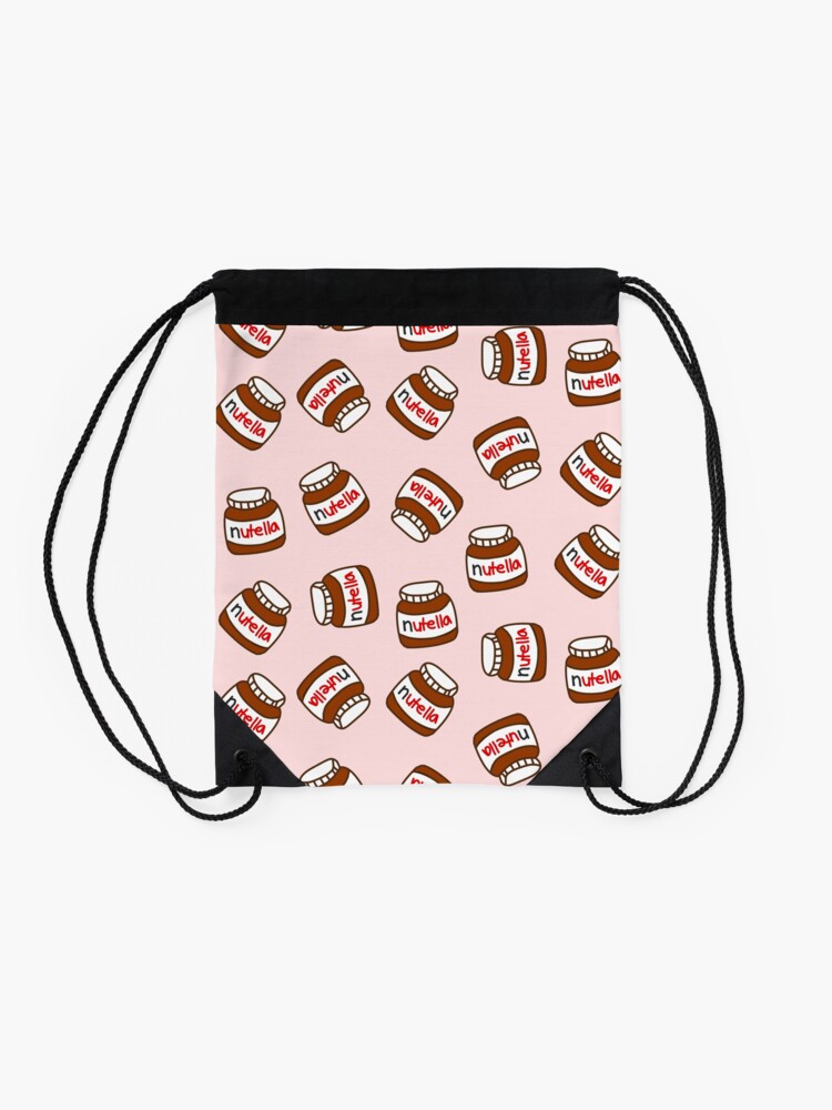 Alternate view of Cute Tumblr Nutella Pattern Drawstring Bag