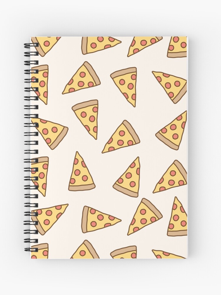 Cuaderno de espiral «Cute Tumblr Pizza Pattern» de deathspell | Redbubble