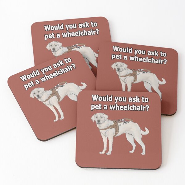 Item preview, Don't Pet My Medical Equipment - Yellow Lab Service Dog designed and sold by Caitlyn Cooper.