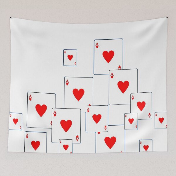 Item preview, RED ACE OF HEARTS PLAYING CARDS ART, designed and sold by sharlesart.