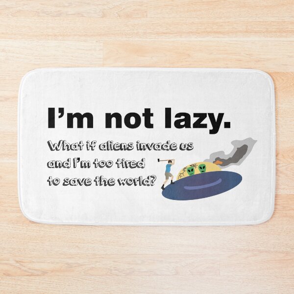 Item preview, Lazy People Fight Alien UFO designed and sold by NorseTech.