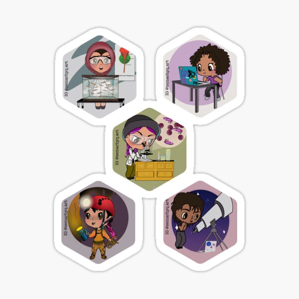 We are Scientists - Hex Sticker Sticker