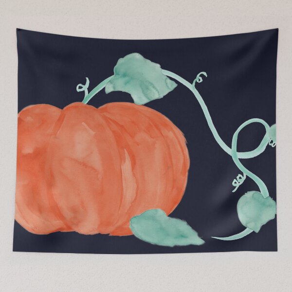 Item preview, Pumpkin Time on Navy designed and sold by A2Gretchen.