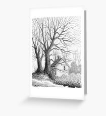 Winter Moments - Conté Drawing Greeting Card