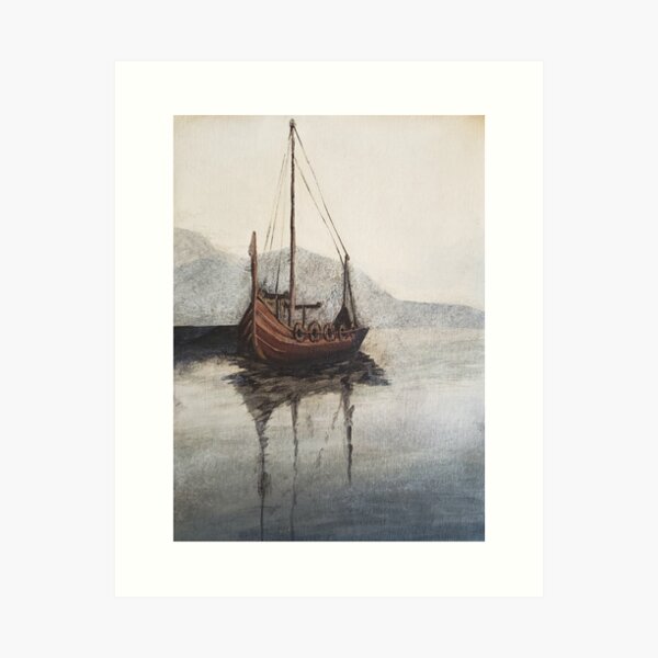 Lonely Viking Art Print