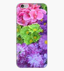 Colorful spring flowers iPhone Case