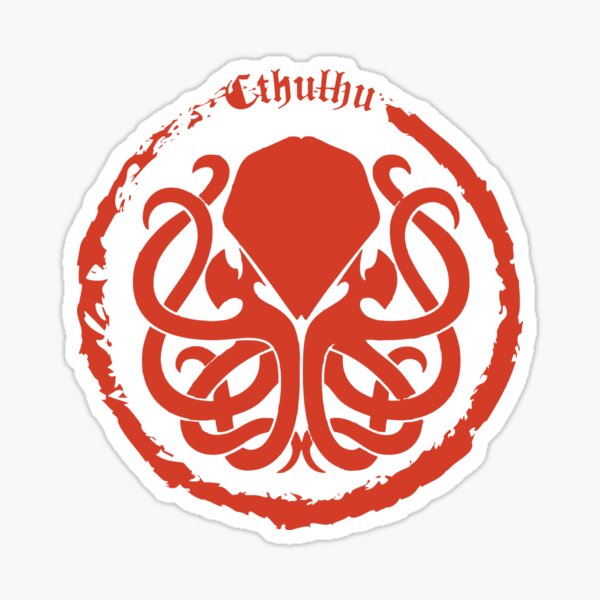 Item preview, Cthulhu Red Logo designed and sold by Milena93.