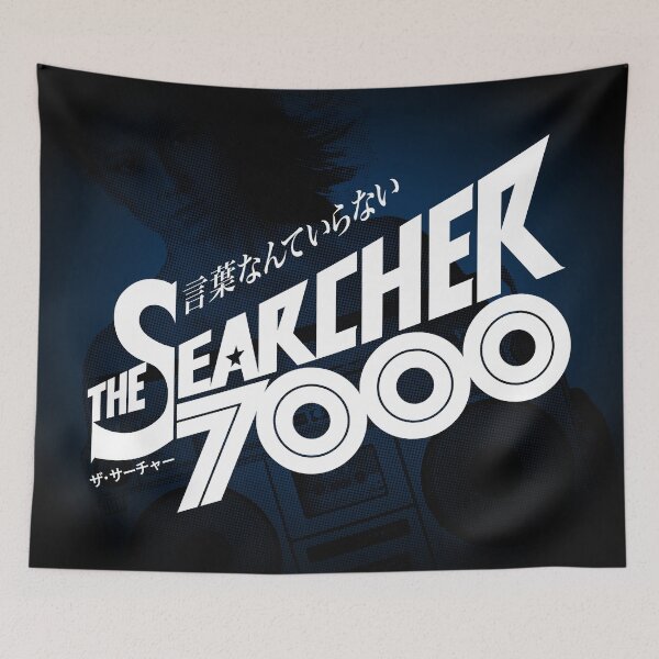 Item preview, Retro Cool Logo + Sexy Japanese Ad The Searcher 7000 designed and sold by LeeLuckyLee.