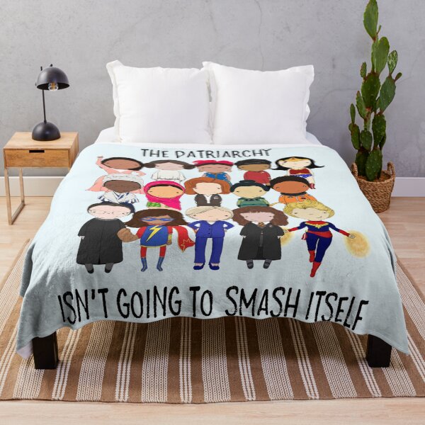 Smash the Patriarchy Throw Blanket
