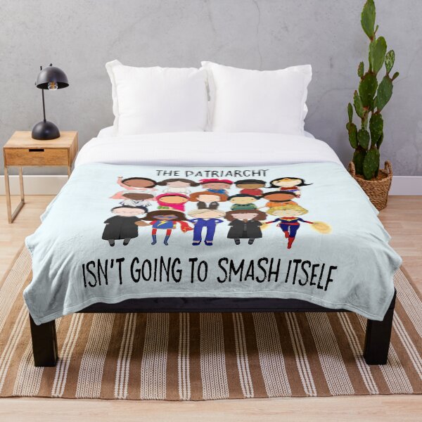 Smash the Patriarchy Throw Blanket