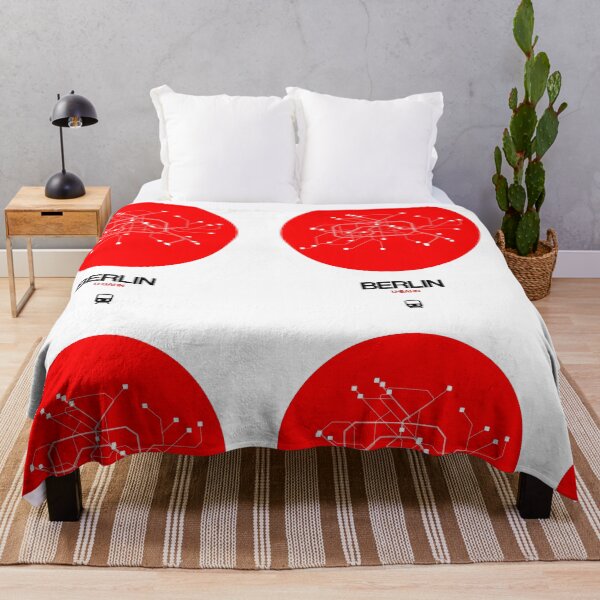 Item preview, Berlin Red Subway Map designed and sold by Irina March.