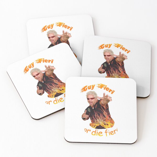 Guy Fieri or Die Fieri- Flavortown Edition Coasters (Set of 4)