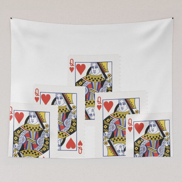Item preview,    RED QUEEN OF HEARTS PLAYING CARDS ART, designed and sold by sharlesart.