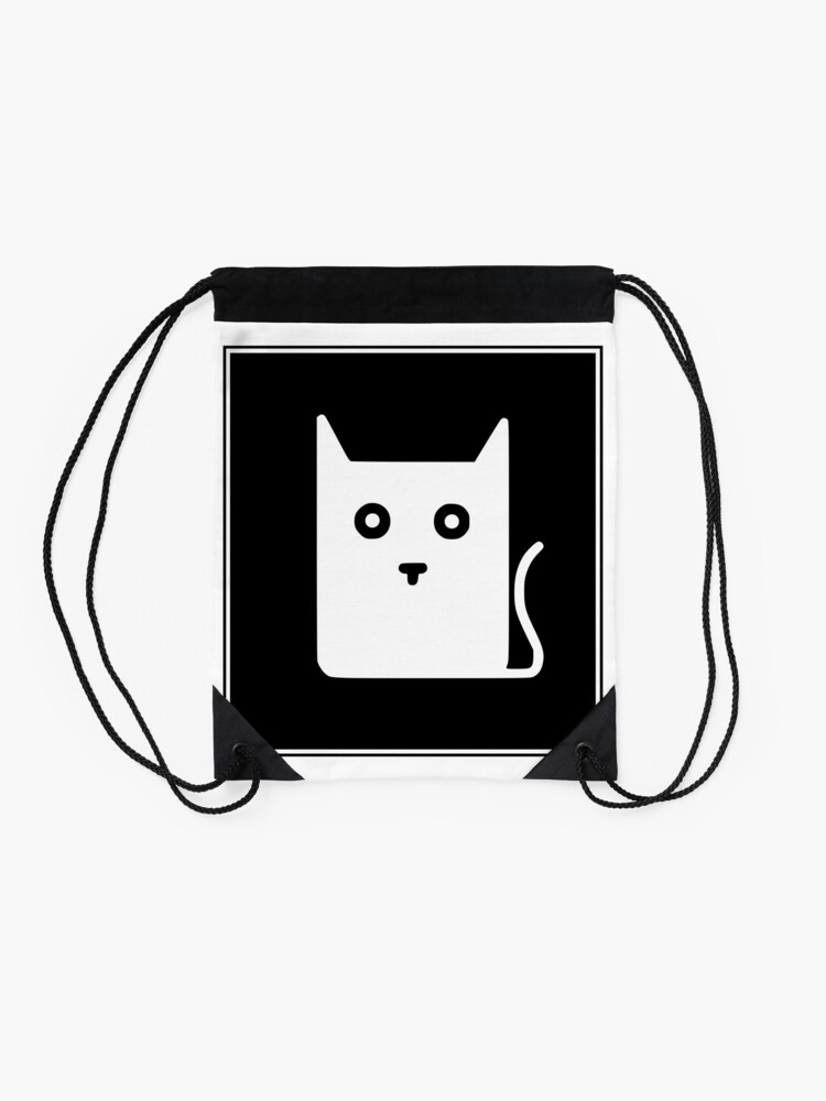 Alternate view of I See You Cat Drawstring Bag