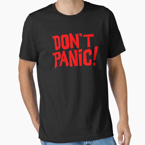 NDVH Don't Panic - Red 1 H2G2 Essential T-Shirt