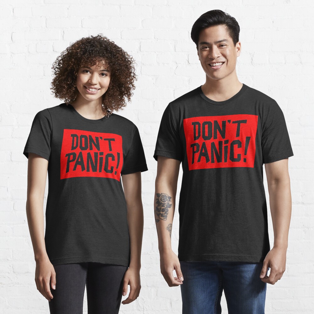 NDVH Don't Panic - Red 2 H2G2 Essential T-Shirt