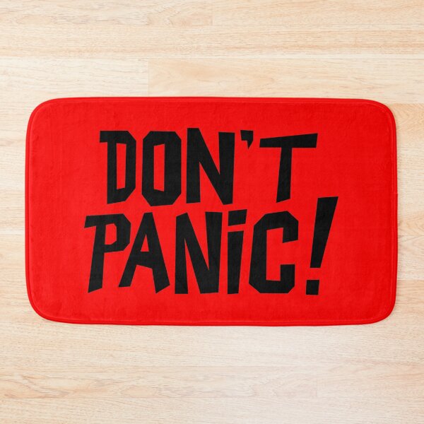 Item preview, NDVH Don't Panic - Red 2 H2G2 designed and sold by Nik’s T-Shirts.