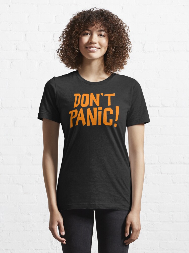 Alternate view of NDVH Don't Panic - Orange 1 H2G2 Essential T-Shirt