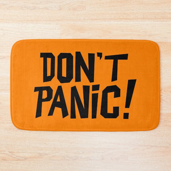 Item preview, NDVH Don't Panic - Orange 2 H2G2 designed and sold by Nik’s T-Shirts.