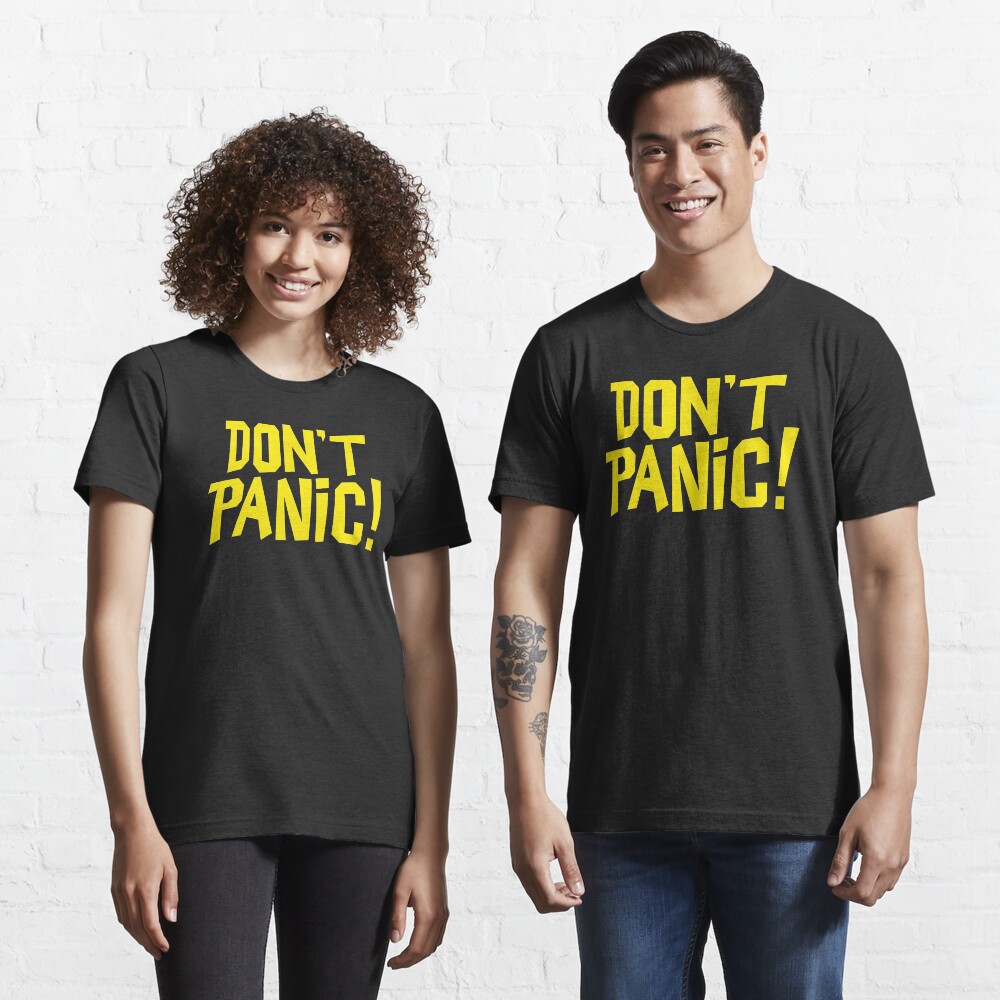NDVH Don't Panic - Yellow 1 H2G2 Essential T-Shirt