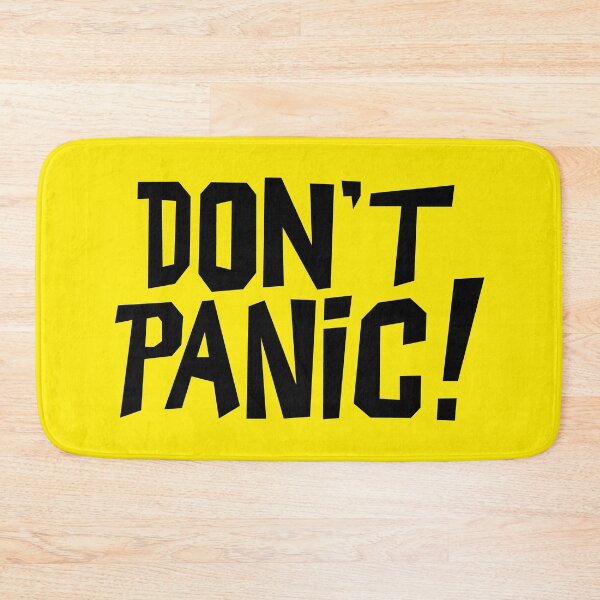 Item preview, NDVH Don't Panic - Yellow 2 H2G2 designed and sold by Nik’s T-Shirts.