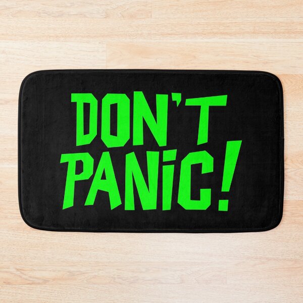 Item preview, NDVH Don't Panic - Green 1 H2G2 designed and sold by Nik’s T-Shirts.